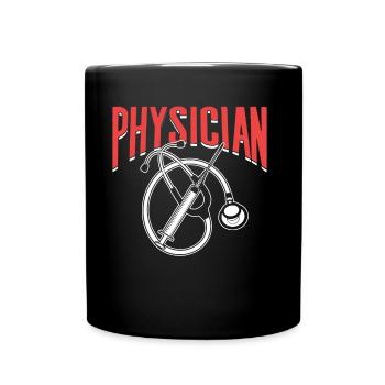 Arzt Medizin Doktor Beruf Mediziner - Tasse einfarbig - Schwarz - Vorne