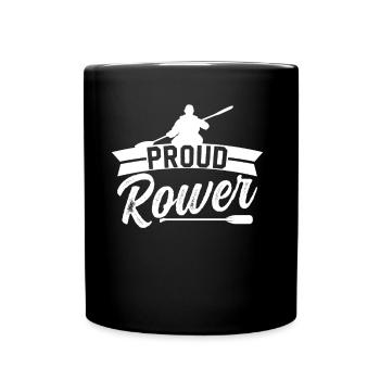 Proud Rower Rowing Boat Rowing Sport Rowing - Full Colour Mug - black - Front