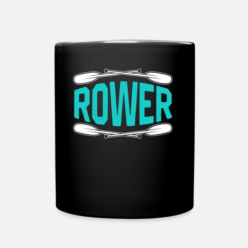 Rowing Rowing Rowing Rowing Rowing - Full Colour Mug - black