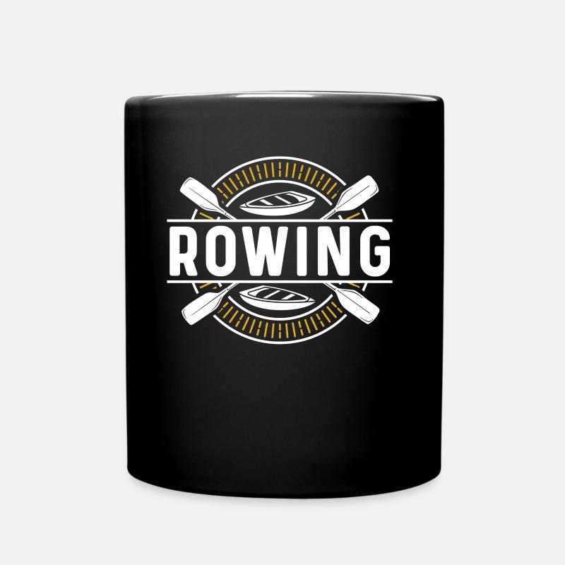 Rowing Rowing Rowing Rowing Rowing - Full Colour Mug - black