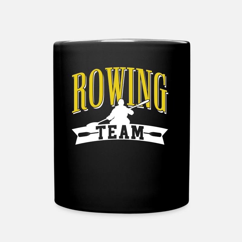 Rudermannschaft Ruder Ruderer Rudern Ruderboot - Tasse einfarbig - Schwarz