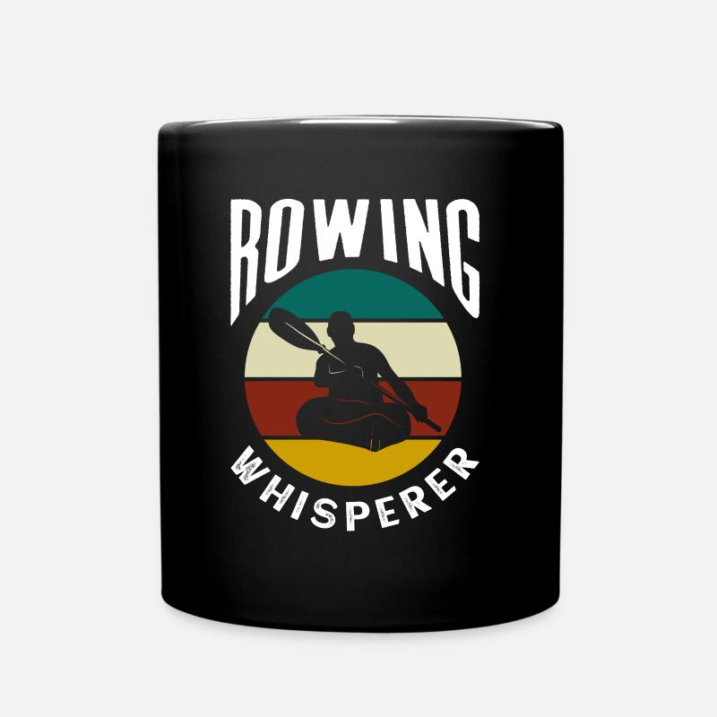 Ruder Flüsterer Ruderboot Rudern Ruderer - Tasse einfarbig - Schwarz