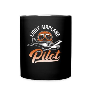 Leichtflugzeug Pilot Kleinflugzeug Privatflugzeug - Tasse einfarbig - Schwarz - Vorne