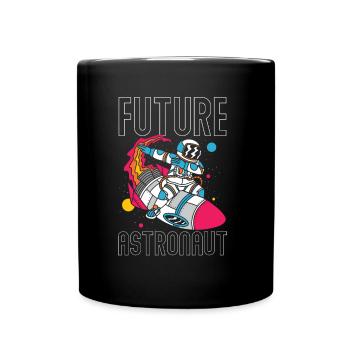 Future Astronaut Rocket Space Astronomy - Full Colour Mug - black - Front
