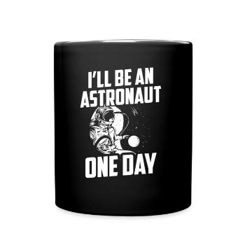 Je serai astronaute un jour Astronomie - Mug uni - noir - Devant