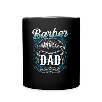 Barber Papa Barbershop Barbershop Barbers Barber Profession - Full Colour Mug - black - Front