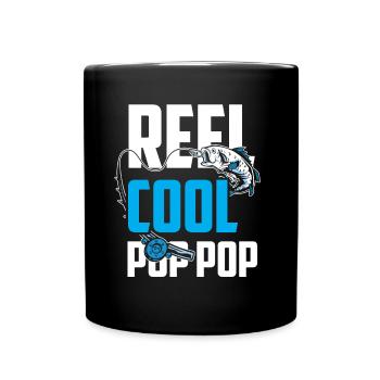 Reel Cool Grandpa Fisherman Fishing Fishing Angler - Full Colour Mug - black - Front