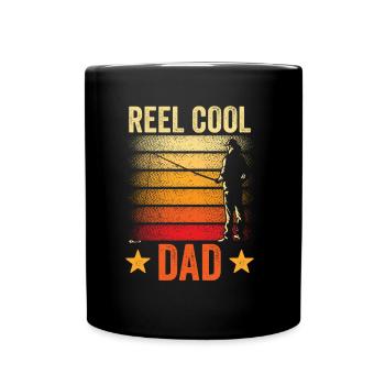 Reel Cool Papa Angler Pêcheur Pêche Pêche - Mug uni - noir - Devant