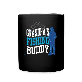 Grandfather's fishing buddy fishing fishing friend fishing - Full Colour Mug - black - Front