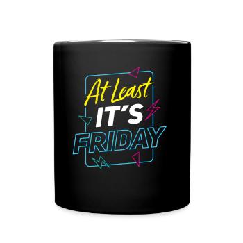 Au moins, c’est finalement sarcastique vendredi - Mug uni - noir - Devant