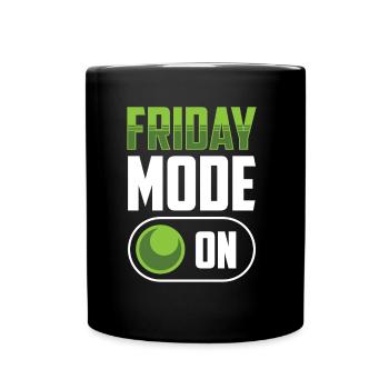 Mode du vendredi A Enfin sarcastique du vendredi - Mug uni - noir - Devant