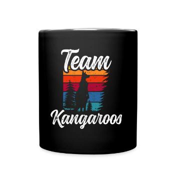 Team Kangaroos Australia Kangaroo Animal Lovers - Full Colour Mug - black - Front