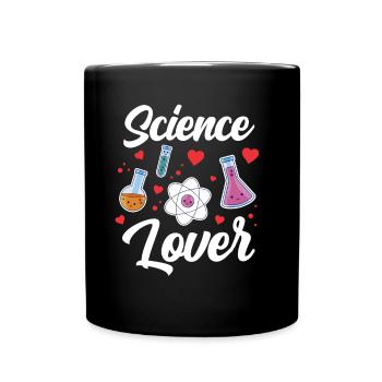 Lovers of Science Sayings Science Team - Full Colour Mug - black - Front