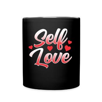 Self-love Sweet Positive Self-love - Full Colour Mug - black - Front