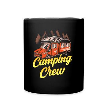 Camping Team Camp Camping Camper Campsite - Full Colour Mug - black - Front