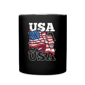 États-Unis Patriotes Américains États-Unis Amérique - Mug uni - noir - Devant