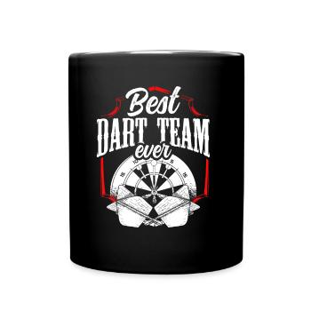 Beste Dartmannschaft Aller Zeiten Dart Darts - Tasse einfarbig - Schwarz - Vorne