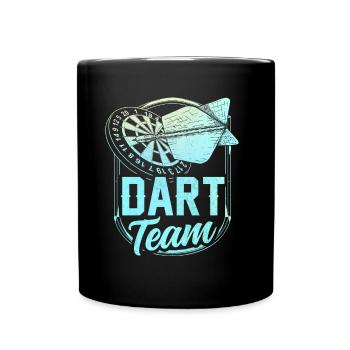 Dart Team Dartverein Darts Dartmannschaft - Full Colour Mug - black - Front