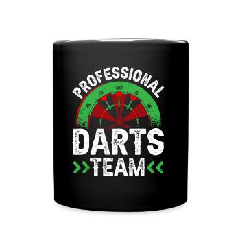 Professional Darts Team Darts Club - Full Colour Mug - black - Front