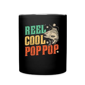 Reel Cool Grandpa Fisherman Fishing Fishing Angler - Full Colour Mug - black - Front