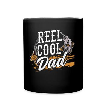 Moulinet Cool Dad Pêche Pêcheur Pêcheur Pêcheur - Mug uni - noir - Devant