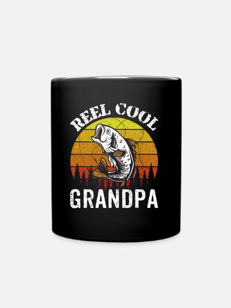 Reel Cool Opa Fischer Angler Fischen Angeln - Tasse einfarbig - Schwarz