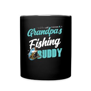 Grandfather's fishing buddy fishing fishing friend fishing - Full Colour Mug - black - Front
