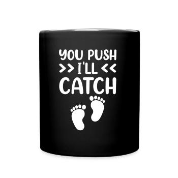 Vous appuyez sur J’attrape profession sages-femmes sage-femme - Mug uni - noir - Devant