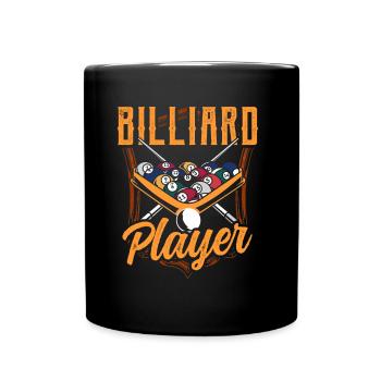 Joueur de billard Billard Lovers Pool - Mug uni - noir - Devant