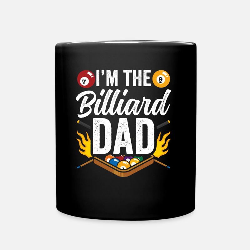 Je suis le père du billard Joueur de billard - Mug uni - noir