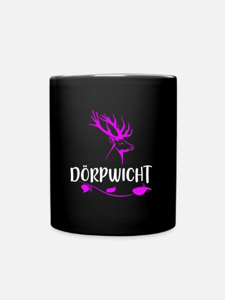 Dörpwicht Mädchen Frau vom Dorf - Tasse einfarbig - Schwarz