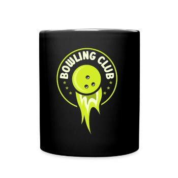 Bowling Club Hobby Mannschaft Bowler Team - Tasse einfarbig - Schwarz - Vorne