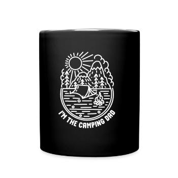 Je suis Camping Papa Camp Camper - Mug uni - noir - Devant