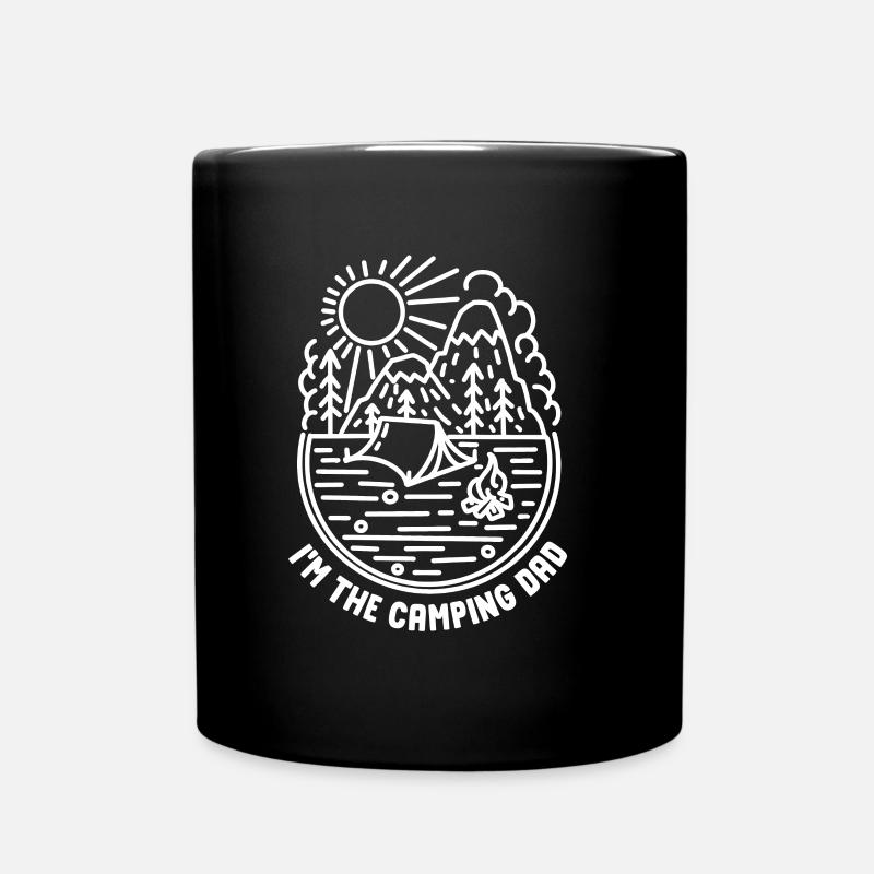 Ich Bin Der Camping Papa Camp Camper Campen - Tasse einfarbig - Schwarz