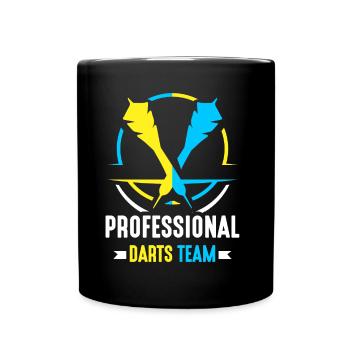 Professional Darts Team Darts Club Darts - Full Colour Mug - black - Front
