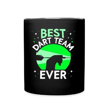 Beste Dartmannschaft Aller Zeiten Dart Darts - Tasse einfarbig - Schwarz - Vorne