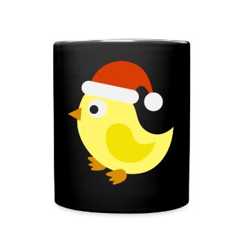 Canard de Noël - Mug uni - noir - Devant