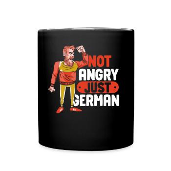 Not angry only German Germany's voice - Full Colour Mug - black - Front