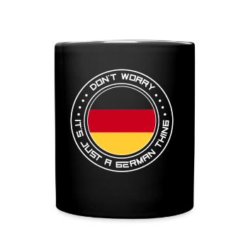 No fear is just a German thing German - Full Colour Mug - black - Front