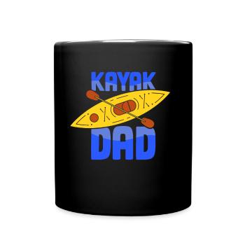 Kayak Father Kayaker Kayaking Kayaking Hobby - Full Colour Mug - black - Front