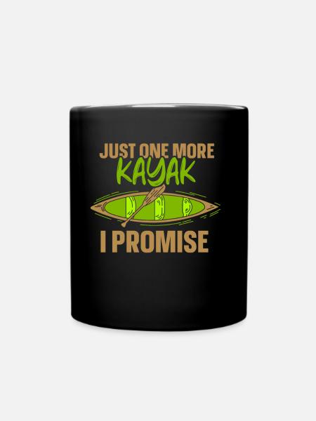 Un seul kayak de plus a promis de faire du kayak kayak - Mug uni - noir