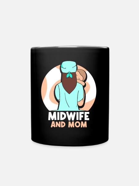 Sage-femme et mère Profession de sage-femme Obstétrique - Mug uni - noir
