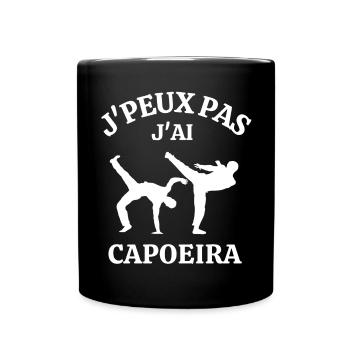 capoeira, arts martiaux, Brésil - Mug uni - noir - Devant