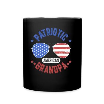 Patriotic American Grandfather Patriot US - Full Colour Mug - black - Front