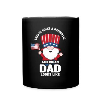 Voici à quoi ressemble un père américain patriote - Mug uni - noir - Devant