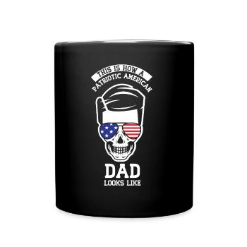 Voici à quoi ressemble un père américain patriote - Mug uni - noir - Devant