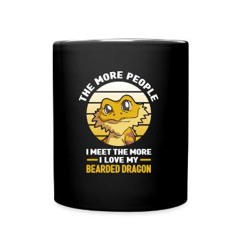 Bearded dragons - Full Colour Mug - black - Front