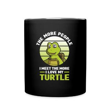 Tortues | Cadeaux pour animaux de compagnie de tortues - Mug uni - noir - Devant