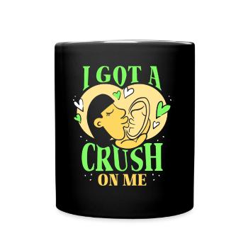 Ich Habe Eine Schwärmerei Für Mich Selbstliebe Süß - Tasse einfarbig - Schwarz - Vorne