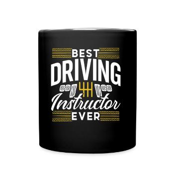 Bester Fahrlehrer Aller Zeiten Fahrschule Beruf - Tasse einfarbig - Schwarz - Vorne